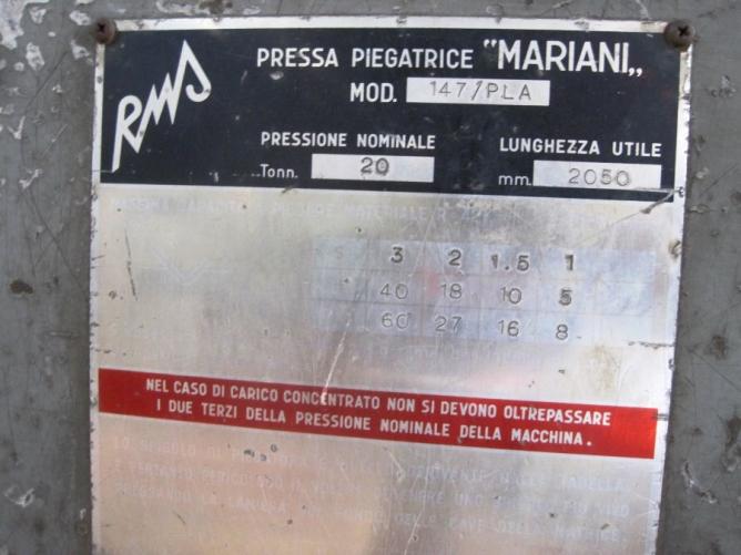 MARIANI 147/PLA 2050x20